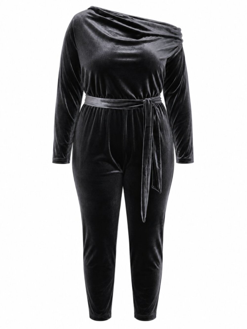 Smash + Tess Very Velour Jumpsuit Midnight Black Size 3XL